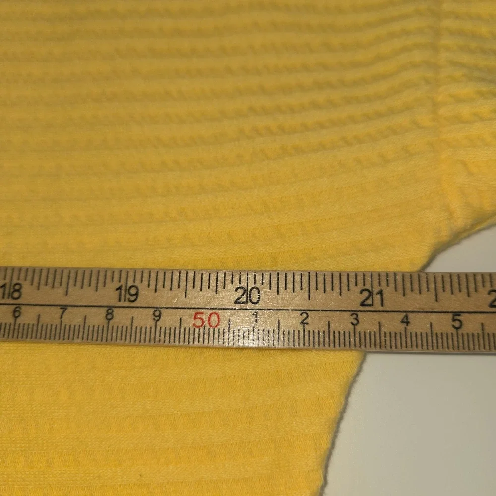Stan Herman Yellow Textured Zip Front Lounger Robe Sun Zipper Pull Womens XL